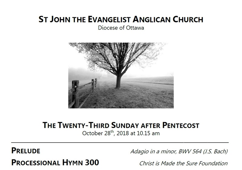 The Twenty-third Sunday after Pentecost
